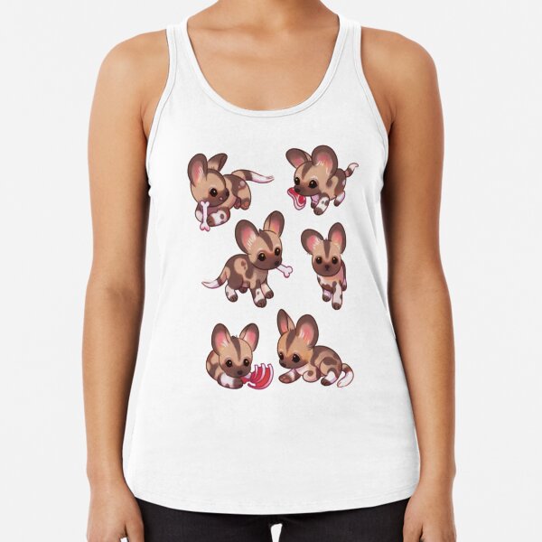 Item preview, African wild dog pups designed and sold by pikaole.