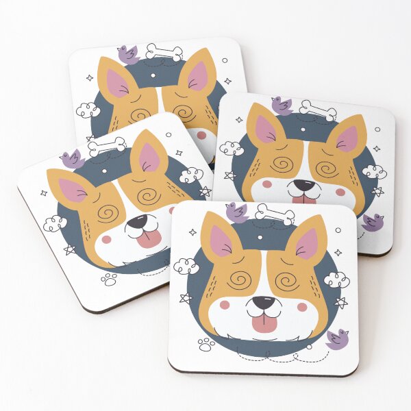 Item preview, Dizzy Corgi - Spiraling Eyes Dog Illustration designed and sold by DoggoSay.