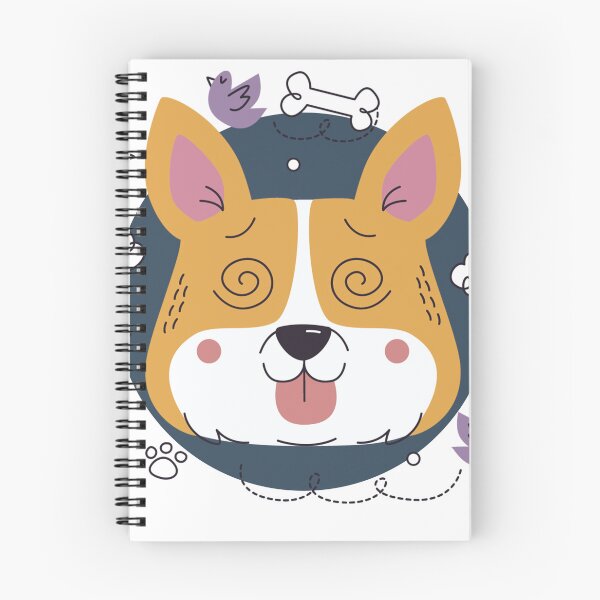 Item preview, Dizzy Corgi - Spiraling Eyes Dog Illustration designed and sold by DoggoSay.