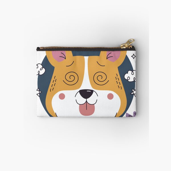 Item preview, Dizzy Corgi - Spiraling Eyes Dog Illustration designed and sold by DoggoSay.