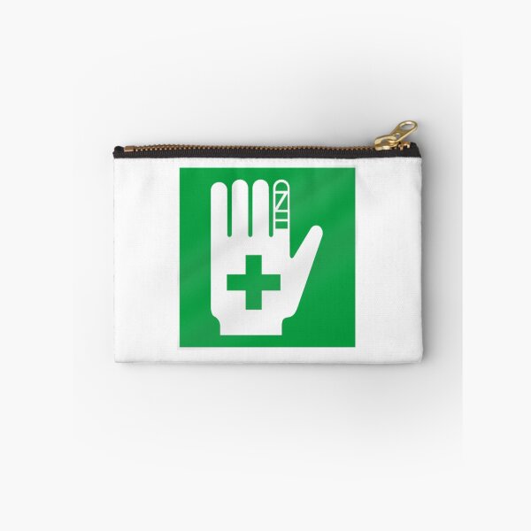 Item preview, First Aid White Hand Green Square Logo designed and sold by Abstract65.
