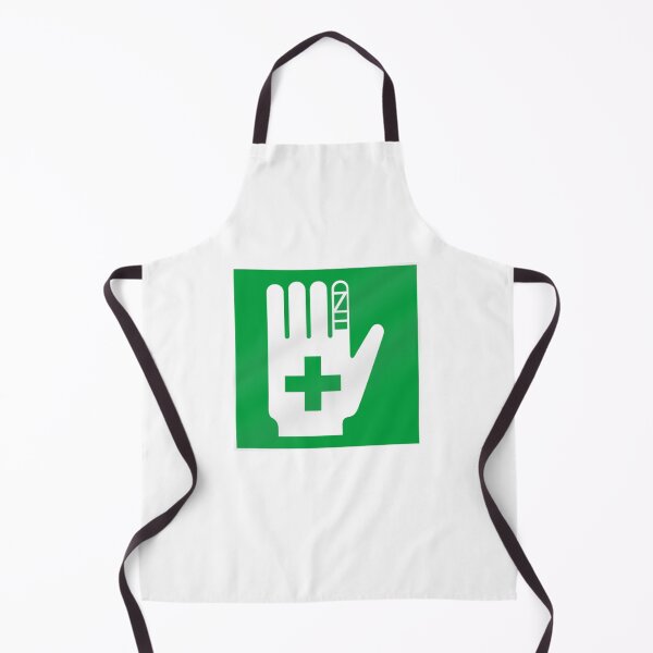 Item preview, First Aid White Hand Green Square Logo designed and sold by Abstract65.