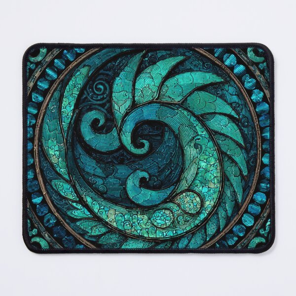 Item preview, New Zealand Māori Paua Pattern Koru Design 434 designed and sold by GrinGalore.