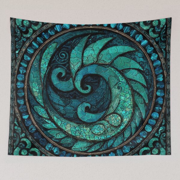 Item preview, New Zealand Māori Paua Pattern Koru Design 434 designed and sold by GrinGalore.