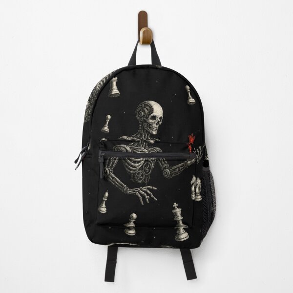 Item preview, Cyborg Skeleton Chessmaster Macabre Dark Surreal designed and sold by Shoot-The-Moon.