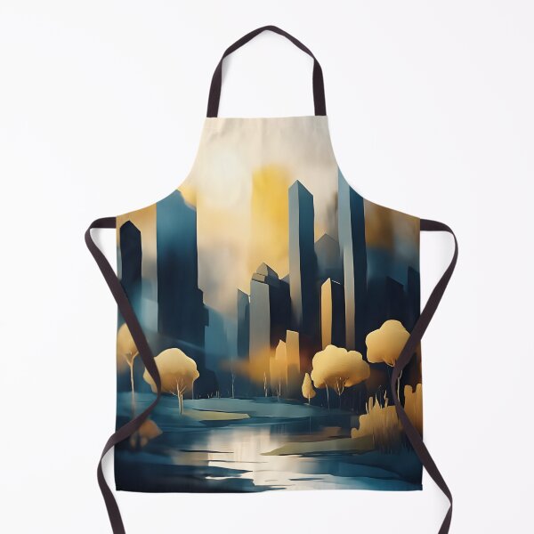Item preview, Abstract city skyline with park designed and sold by 2-Seraphira.