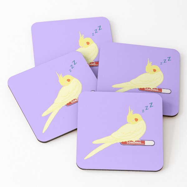 Item preview, Sleep Mode: Lutino Cockatiel Loading… designed and sold by Birbosaurus.