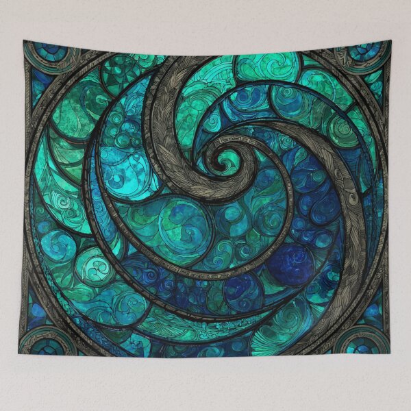 Item preview, New Zealand Māori Paua Pattern Koru Design 435 designed and sold by GrinGalore.