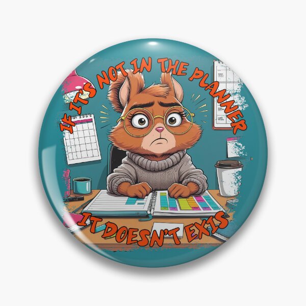Item preview, Planner Addict Squirrel – Peanut the Overthinker designed and sold by TestudoDesign.