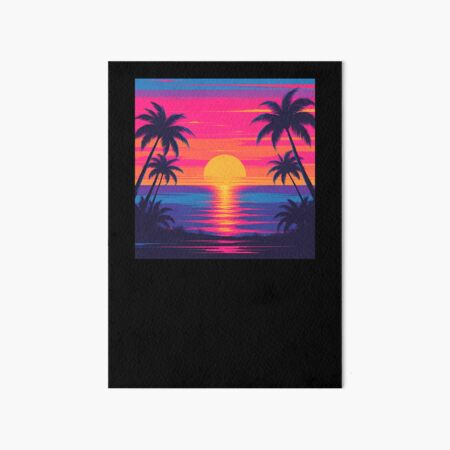 Item preview,  Neon Retro Synthwave Sunset  designed and sold by Brownpants.