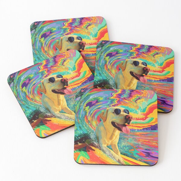 Item preview, Psychedelic Surf Labrador designed and sold by Arthoughts.