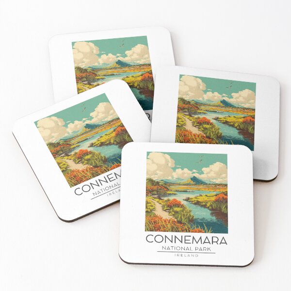 Item preview, A Vintage Illustration of Connemara National Park - Ireland  designed and sold by GoodOldVintage.