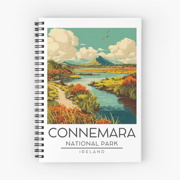 Item preview, A Vintage Illustration of Connemara National Park - Ireland  designed and sold by GoodOldVintage.