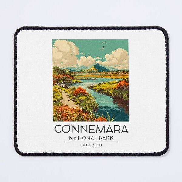 Item preview, A Vintage Illustration of Connemara National Park - Ireland designed and sold by GoodOldVintage.