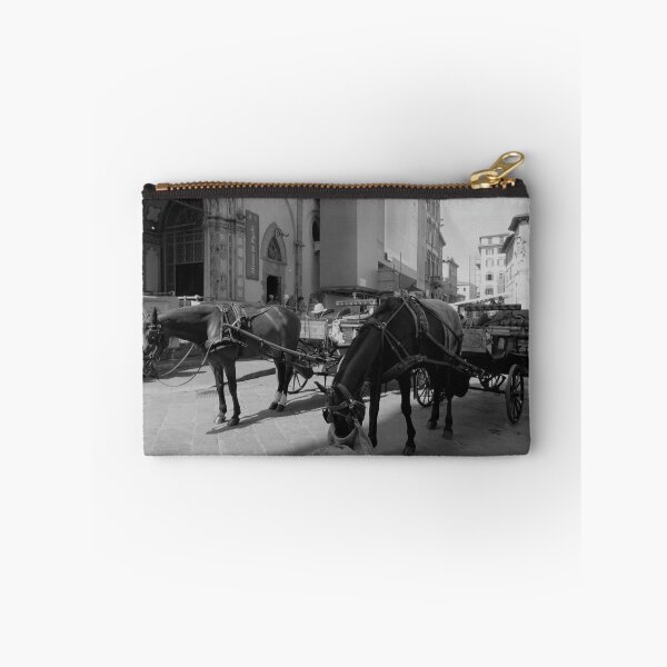 Item preview, Horses eating hay from hay bale at Cathedral of Florence designed and sold by santoshputhran.