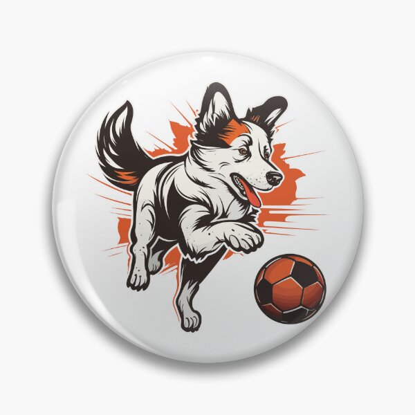 Item preview, Dog playing soccer designed and sold by Jendrik1507.