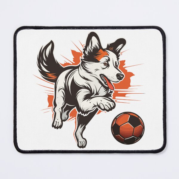 Item preview, Dog playing soccer designed and sold by Jendrik1507.