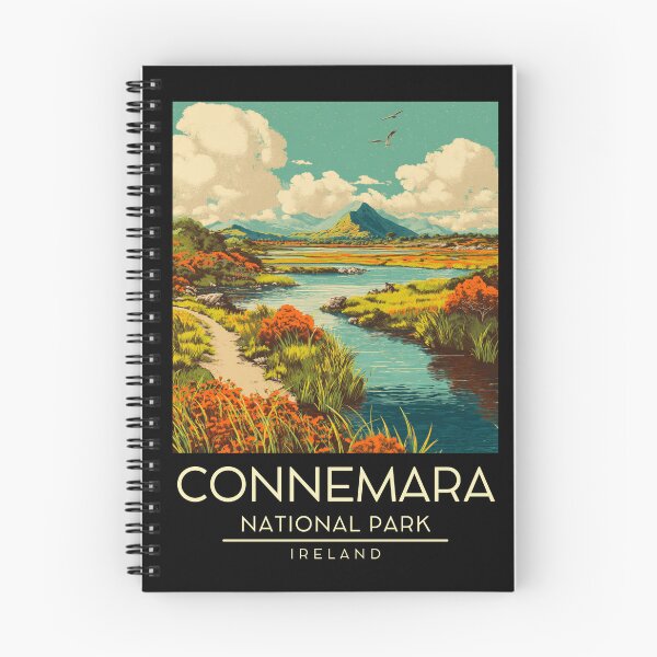 Item preview, A Vintage Illustration of Connemara National Park - Ireland  designed and sold by GoodOldVintage.
