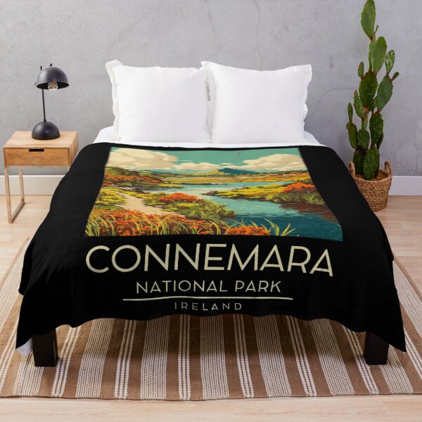 Item preview, A Vintage Illustration of Connemara National Park - Ireland  designed and sold by GoodOldVintage.