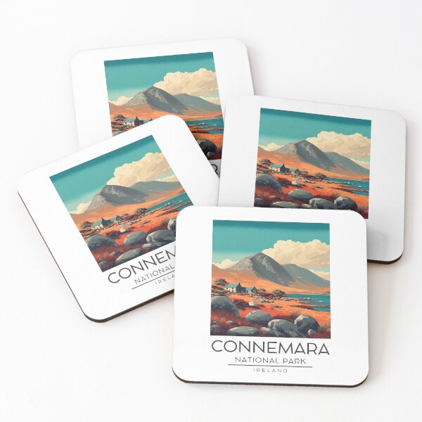 Item preview, A Vintage Illustration of Connemara National Park - Ireland  designed and sold by GoodOldVintage.