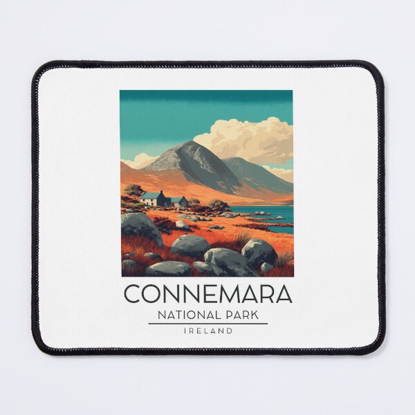 Item preview, A Vintage Illustration of Connemara National Park - Ireland  designed and sold by GoodOldVintage.