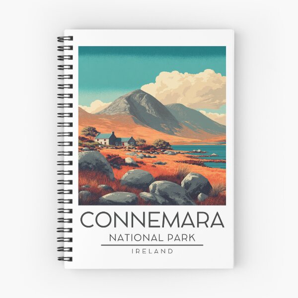 Item preview, A Vintage Illustration of Connemara National Park - Ireland  designed and sold by GoodOldVintage.