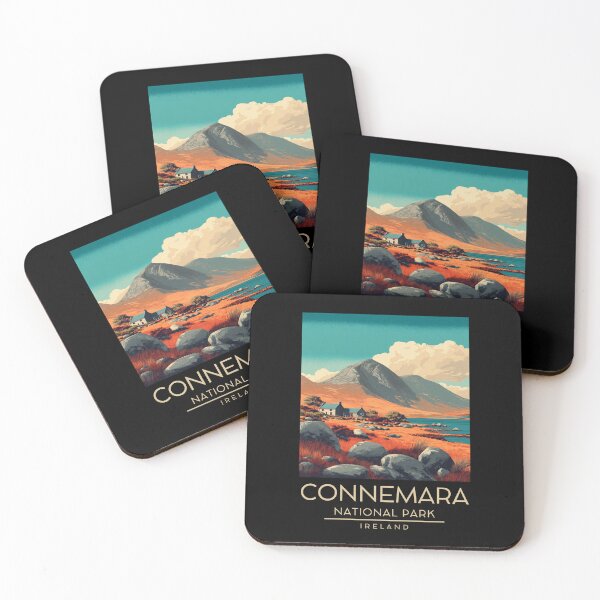 Item preview, A Vintage Illustration of Connemara National Park - Ireland  designed and sold by GoodOldVintage.