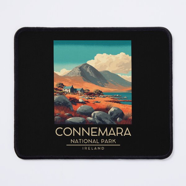 Item preview, A Vintage Illustration of Connemara National Park - Ireland  designed and sold by GoodOldVintage.