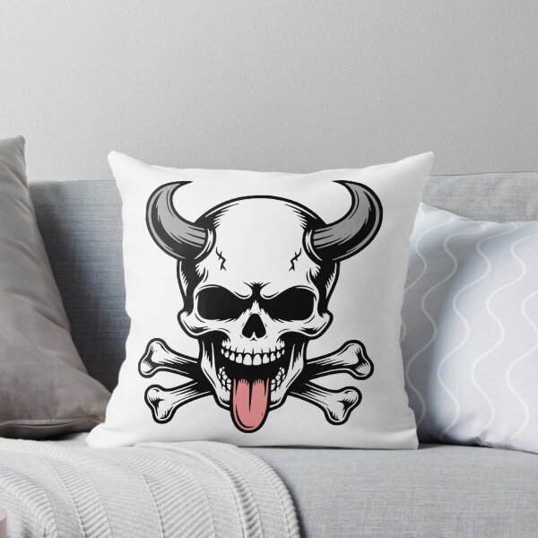 Item preview, Horned Skull designed and sold by Angry Swan Designs.