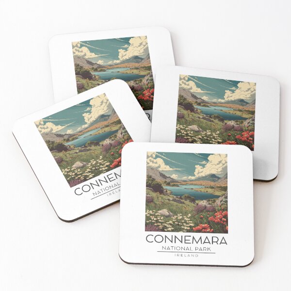 Item preview, A Vintage Illustration of Connemara National Park - Ireland  designed and sold by GoodOldVintage.