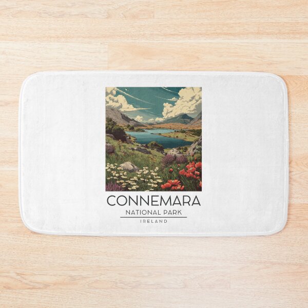 Item preview, A Vintage Illustration of Connemara National Park - Ireland  designed and sold by GoodOldVintage.