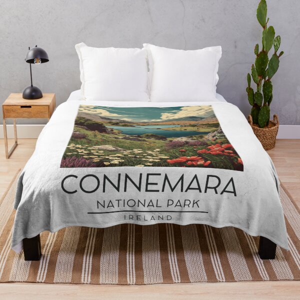 Item preview, A Vintage Illustration of Connemara National Park - Ireland  designed and sold by GoodOldVintage.
