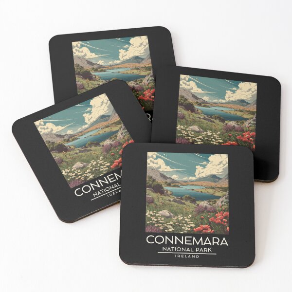 Item preview, A Vintage Illustration of Connemara National Park - Ireland  designed and sold by GoodOldVintage.