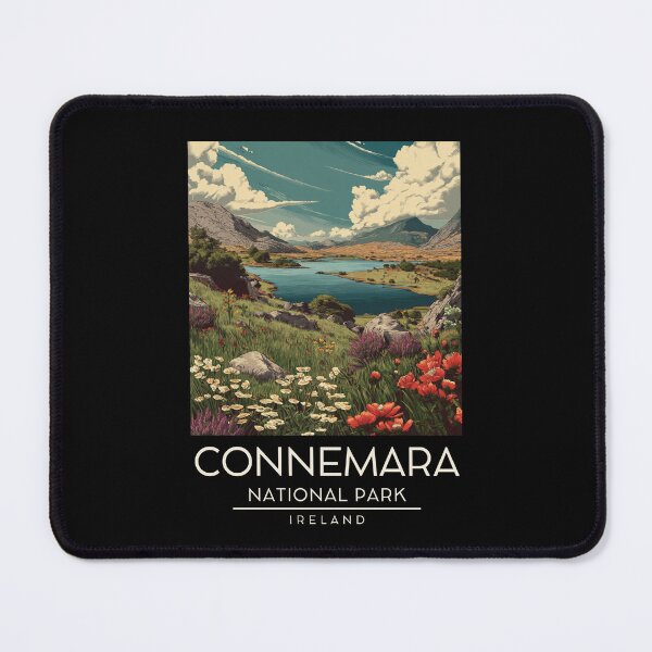 Item preview, A Vintage Illustration of Connemara National Park - Ireland  designed and sold by GoodOldVintage.