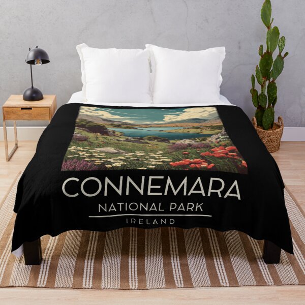 Item preview, A Vintage Illustration of Connemara National Park - Ireland  designed and sold by GoodOldVintage.