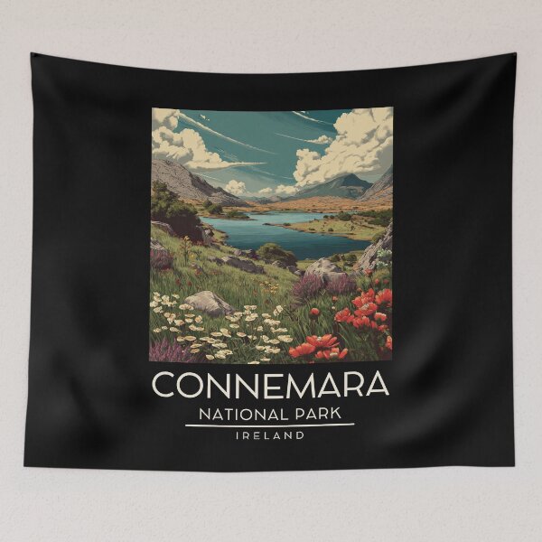 Item preview, A Vintage Illustration of Connemara National Park - Ireland  designed and sold by GoodOldVintage.