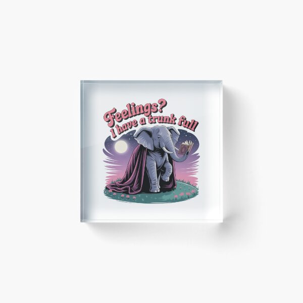 Item preview, Dramatic Elephant with Cape Reciting Poetry Funny designed and sold by MagicWander.
