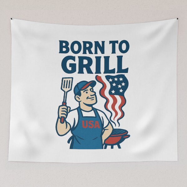 Item preview, Born to Grill designed and sold by pomidora-art.
