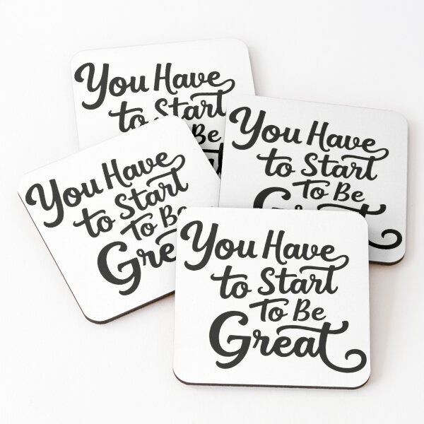 Item preview, Start to Be Great – Motivational Quote Typography Art designed and sold by GRITMOOD.