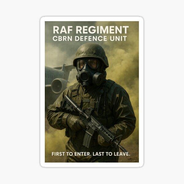 Item preview, RAF Regiment CBRN Defence Unit designed and sold by Start-Aviation.