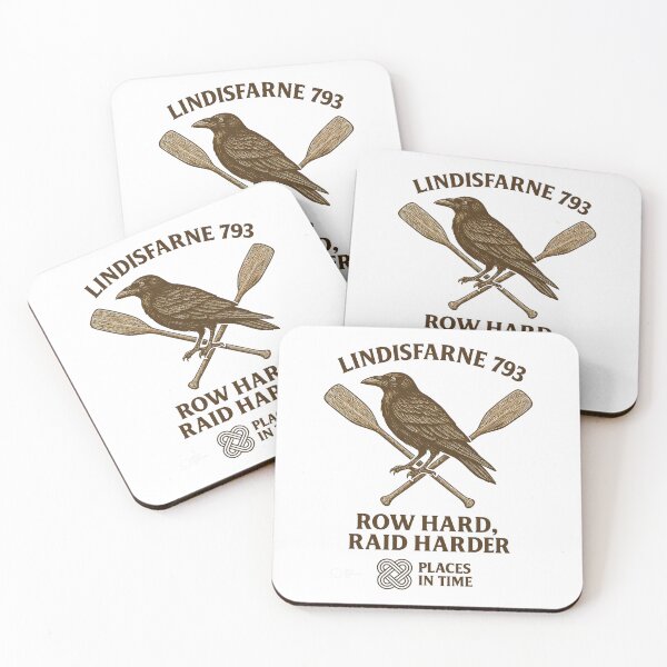 Item preview, Lindisfarne 793 – Row Hard, Raid Harder | Viking Humour T-Shirt designed and sold by Places In Time.