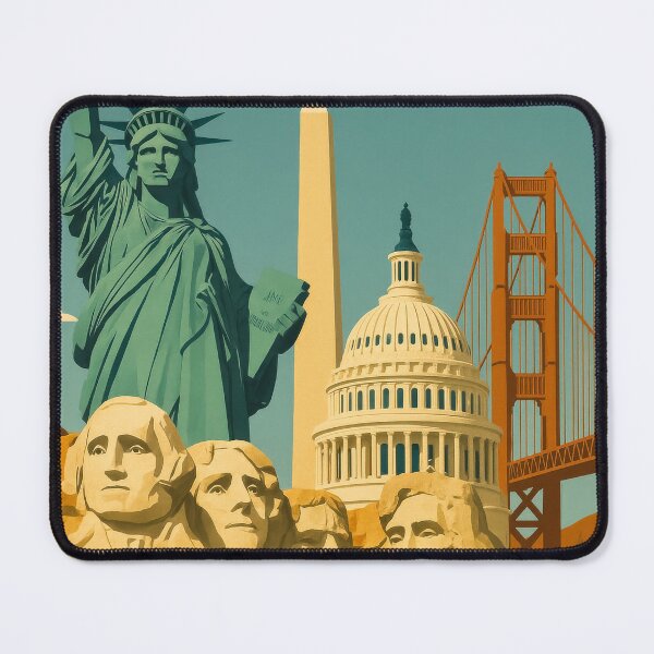 Item preview, USA Landmark Collage designed and sold by Taudalpoi.