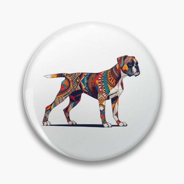 Artikelvorschau, Bodhi der Boxer – Geometrische Mandala-Hundekunst entworfen und verkauft von WhiskerTales.