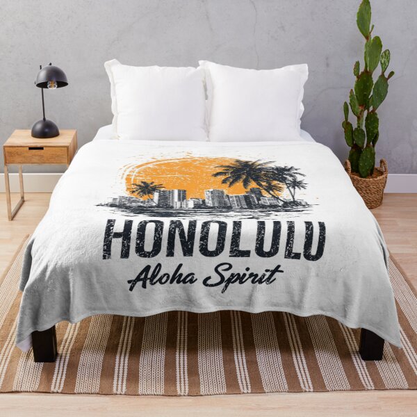 Item preview, Honolulu Grunge Beach Print designed and sold by Blurbean.