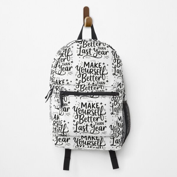 Item preview, Make Yourself Better Than Last Year – Motivational Growth Quote Art designed and sold by GRITMOOD.