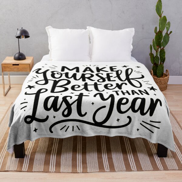 Item preview, Make Yourself Better Than Last Year – Motivational Growth Quote Art designed and sold by GRITMOOD.