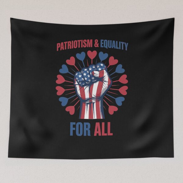Item preview, Freedom and Equality for All: Bold Patriotic Power Fist  Art designed and sold by elynne9.