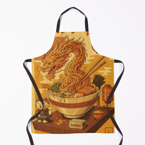Item preview, Dragon Ramen - Mythical Noodle Beast Art designed and sold by cozyposters.