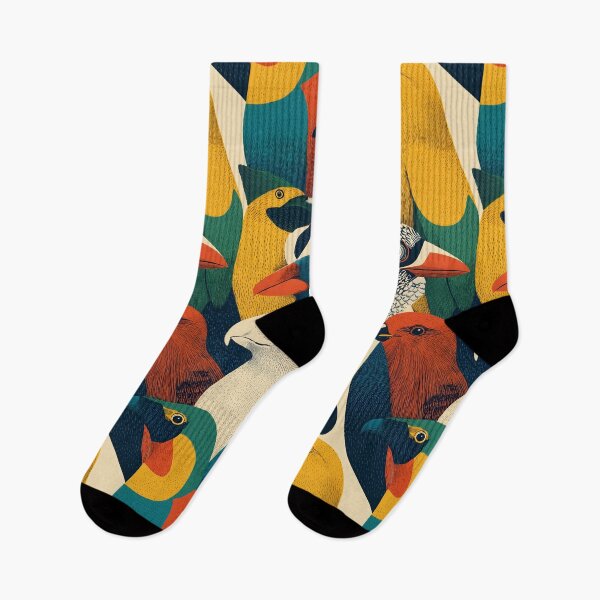 Item preview, Exotic Colorful Birds Pattern Graphic Art Print designed and sold by Altered Pixels.