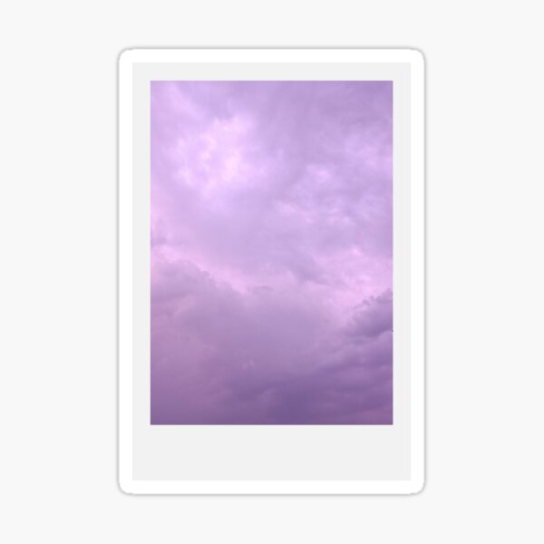 Item preview, Stormy Lavender Clouds Polaroid designed and sold by NEBULAR SKY.